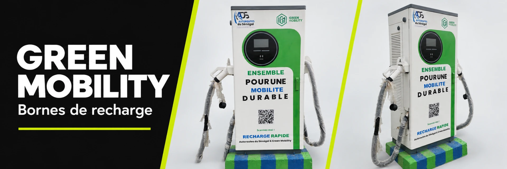 Borne de recharge Péage de Touba – Aire de stationnement