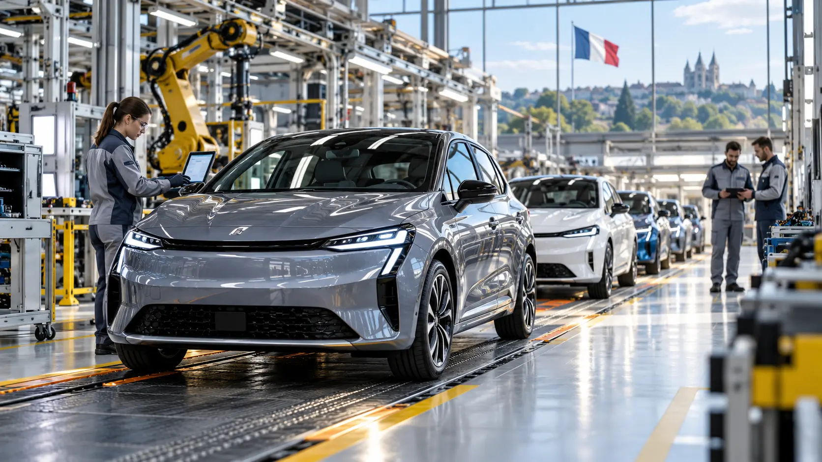 Illustration d'investissements dans l'automobile électrique en France