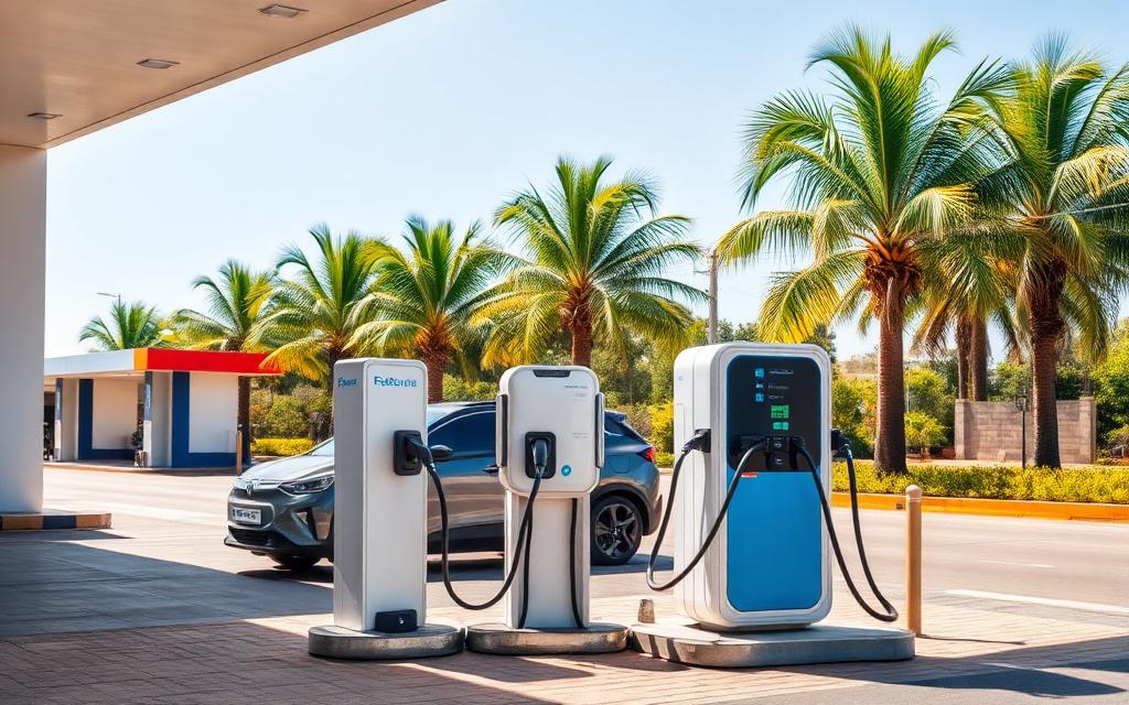 Borne de recharge Station TotalEnergies Ngor
